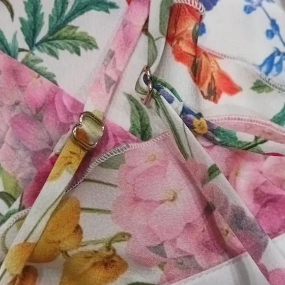 Show Me Your Mumu The  Romance Ruffle Ivory Botanical Floral Maxi Dress Size S - Picture 15 of 15